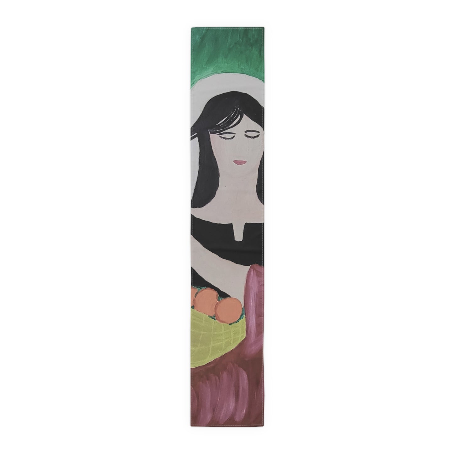 Artistic Cotton Table Runner - Contemporary Decor for Dining Spaces