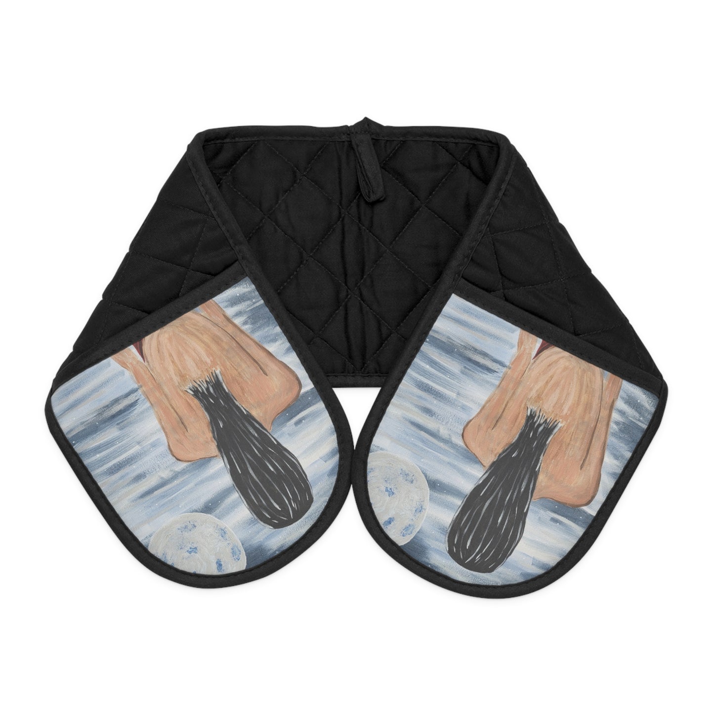 Artistic Abstract Oven Mitts - Stylish Kitchen Essential