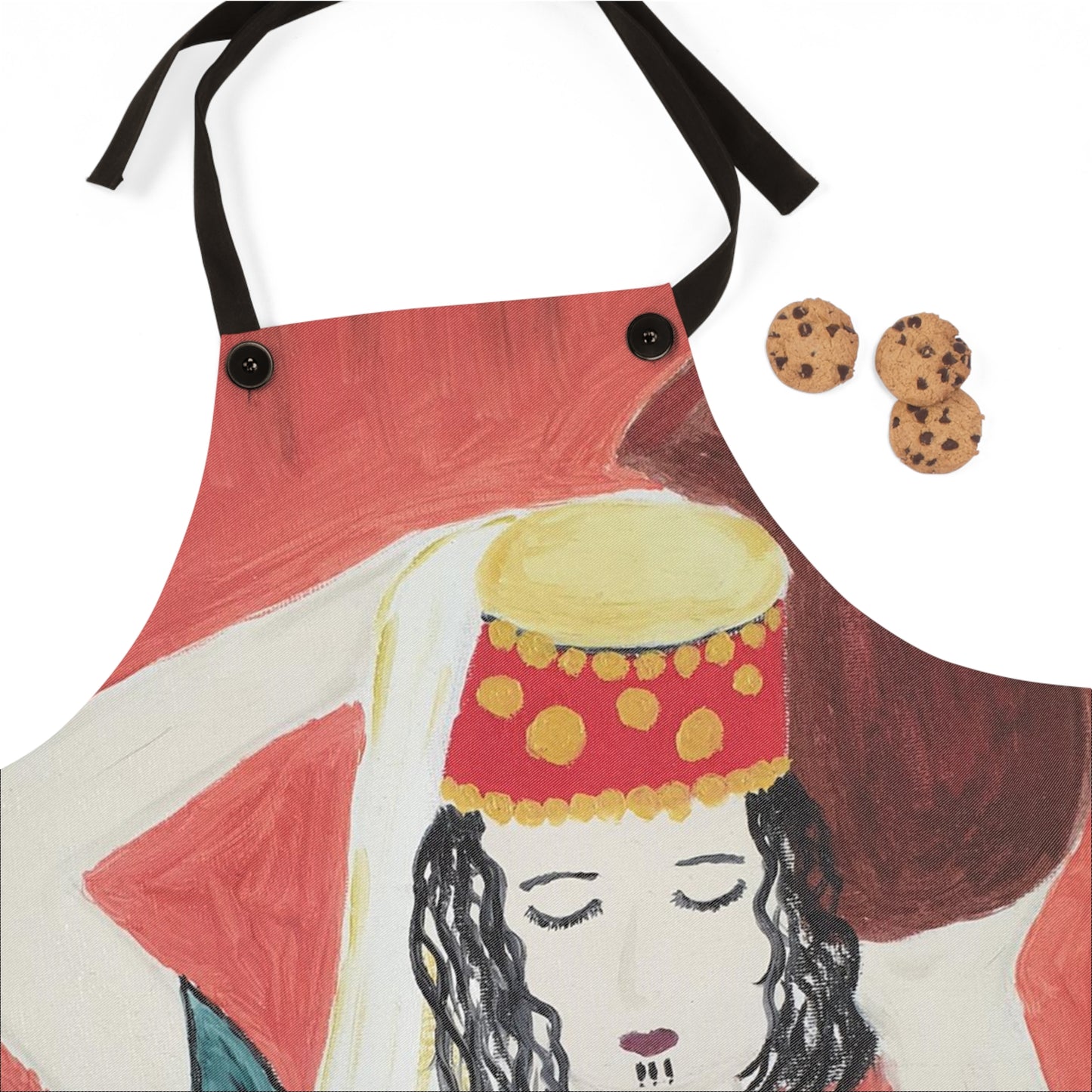 Cultural Art Apron - Elegant Design for Culinary Enthusiasts
