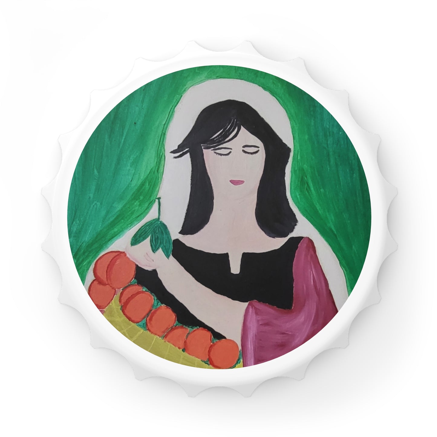 Artistic Bottle Opener with Vibrant Fruit Design - Perfect for Parties & Gatherings