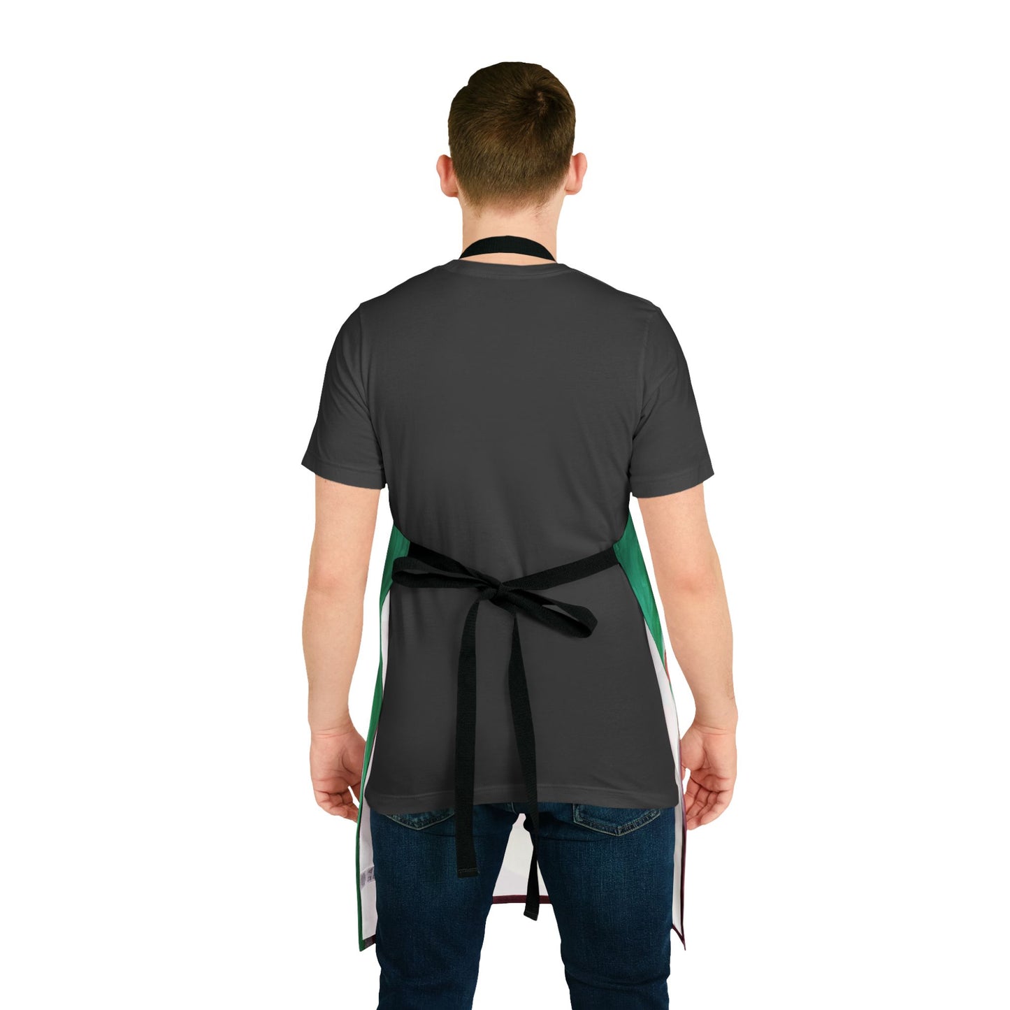 Artistic Cooking Apron with 5-Color Straps - Vibrant Design for Home Chefs
