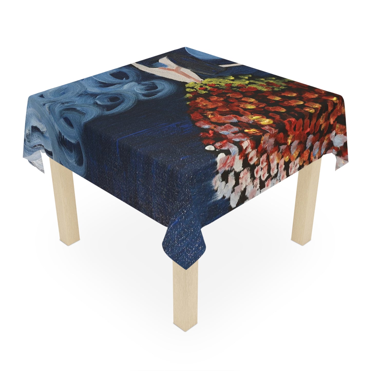 Floral Dancer Tablecloth – Elegant Decor for Celebrations & Gatherings