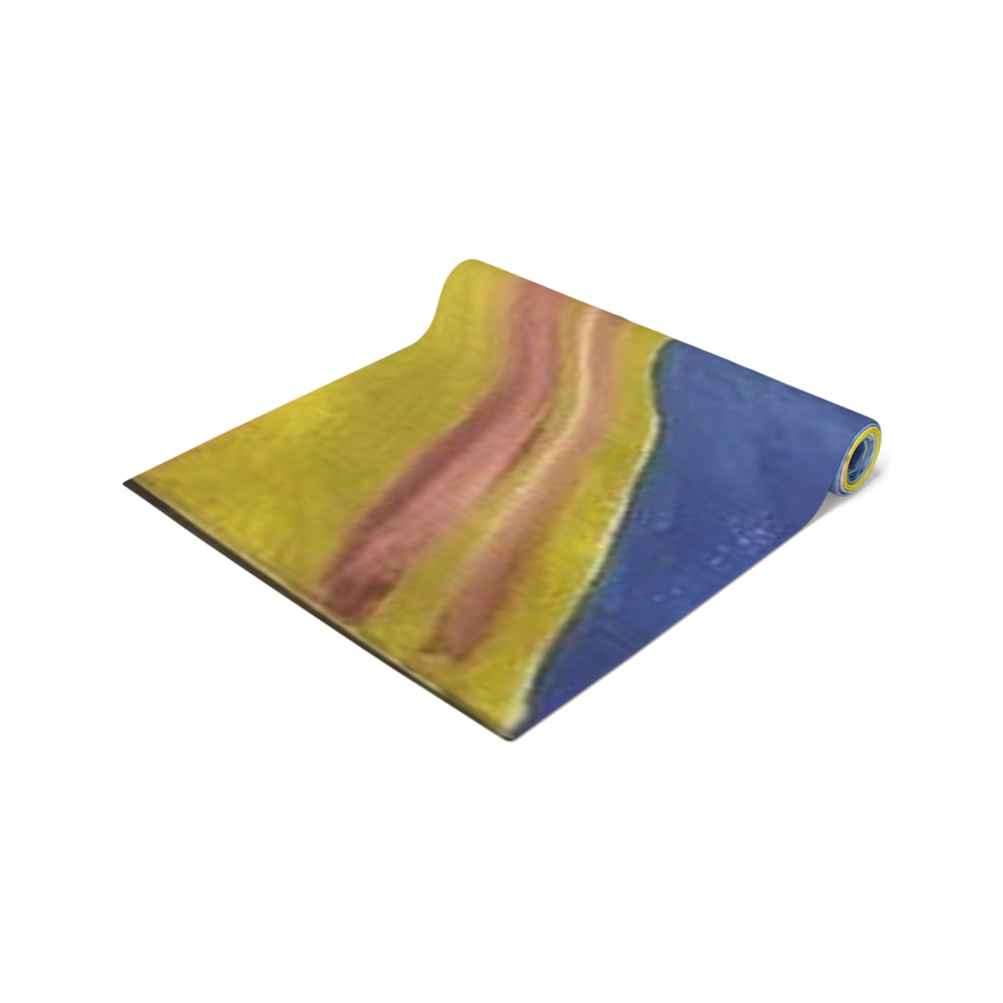 Artistic Cotton Table Runner - Colorful Abstract Design for Dining Decor
