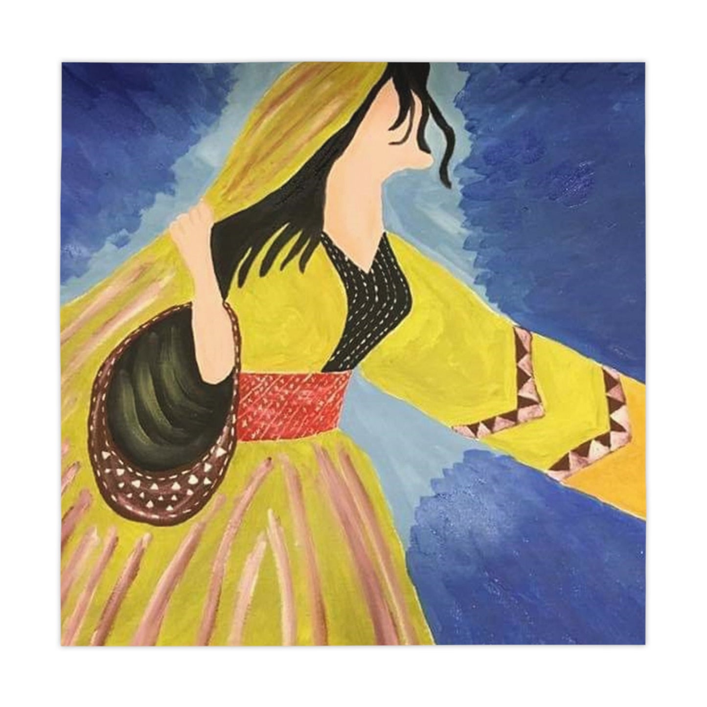 Vibrant Art Tablecloth - Cultural Celebration Decor