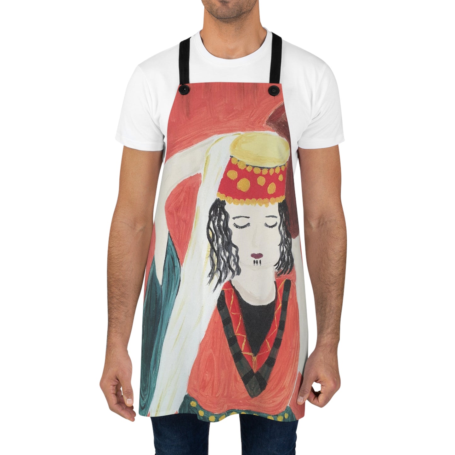 Cultural Art Apron - Elegant Design for Culinary Enthusiasts
