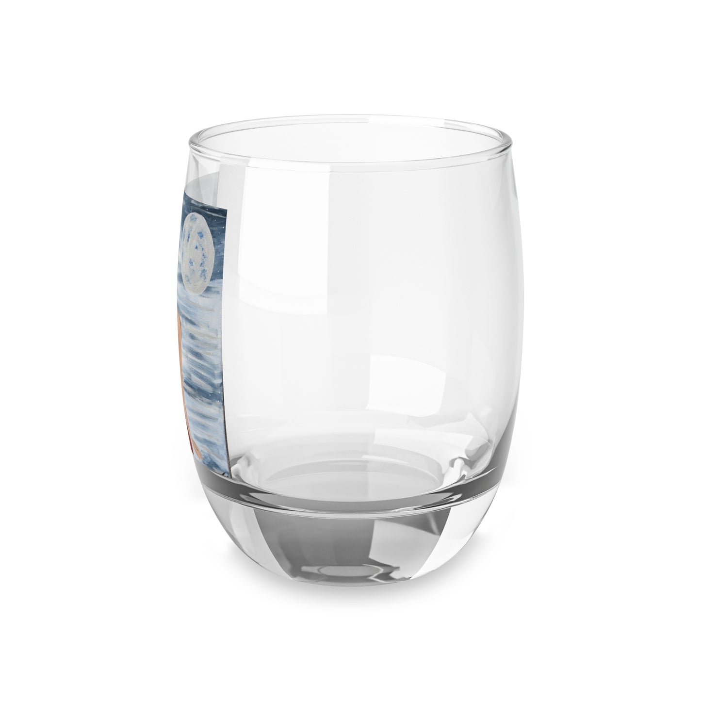Moonlit Serenity Whiskey Glass - Artistic Drinking Glass for Home Bar & Whiskey Lovers