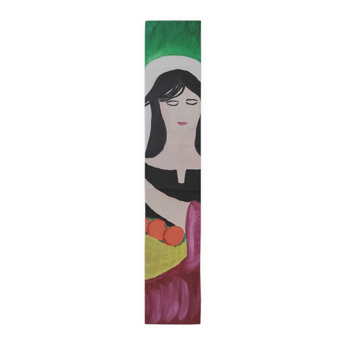 Artistic Cotton Table Runner - Contemporary Decor for Dining Spaces
