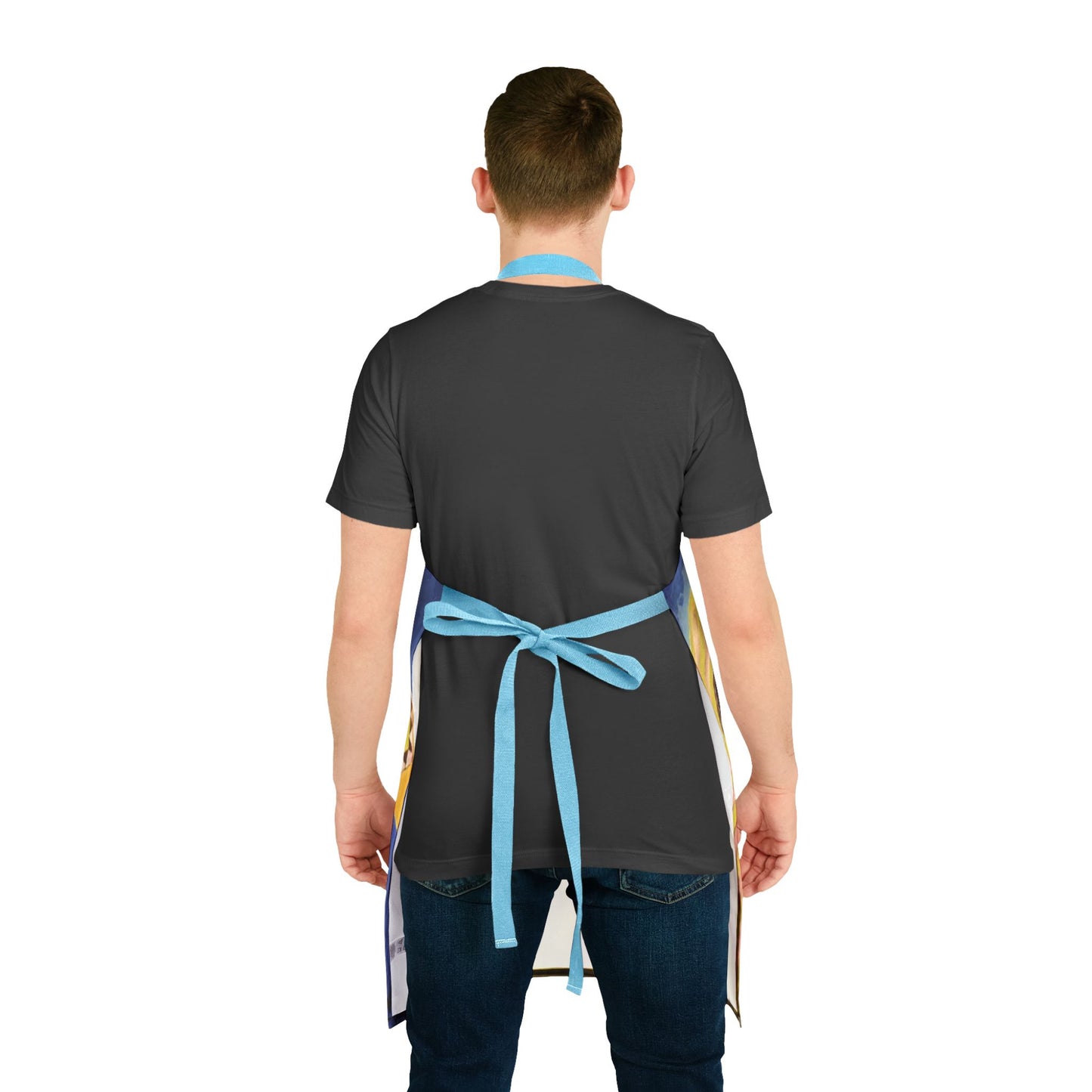 Bohemian Art Apron with 5-Color Straps - Unique Kitchen Accessory for Cooking & Baking