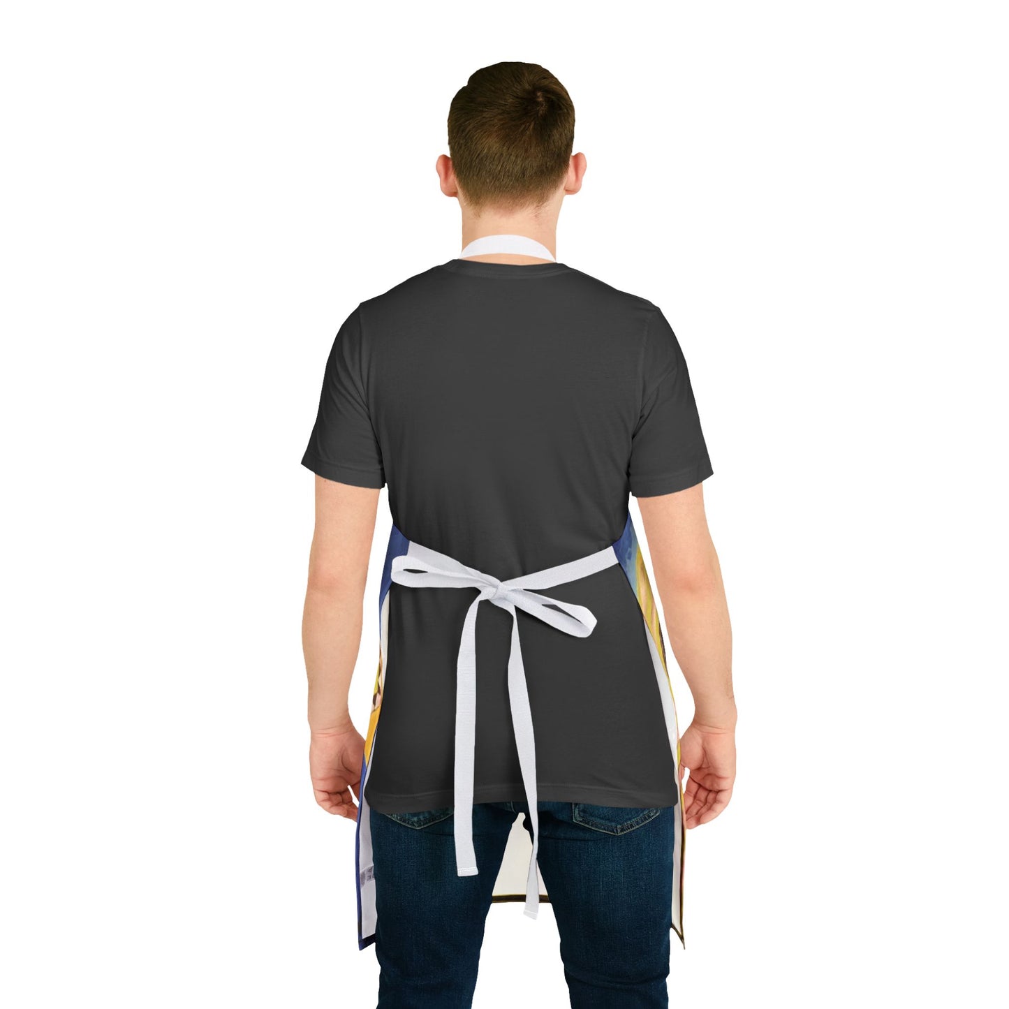 Bohemian Art Apron with 5-Color Straps - Unique Kitchen Accessory for Cooking & Baking