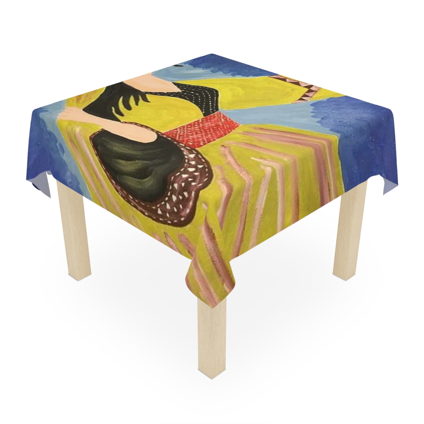 Vibrant Art Tablecloth - Cultural Celebration Decor
