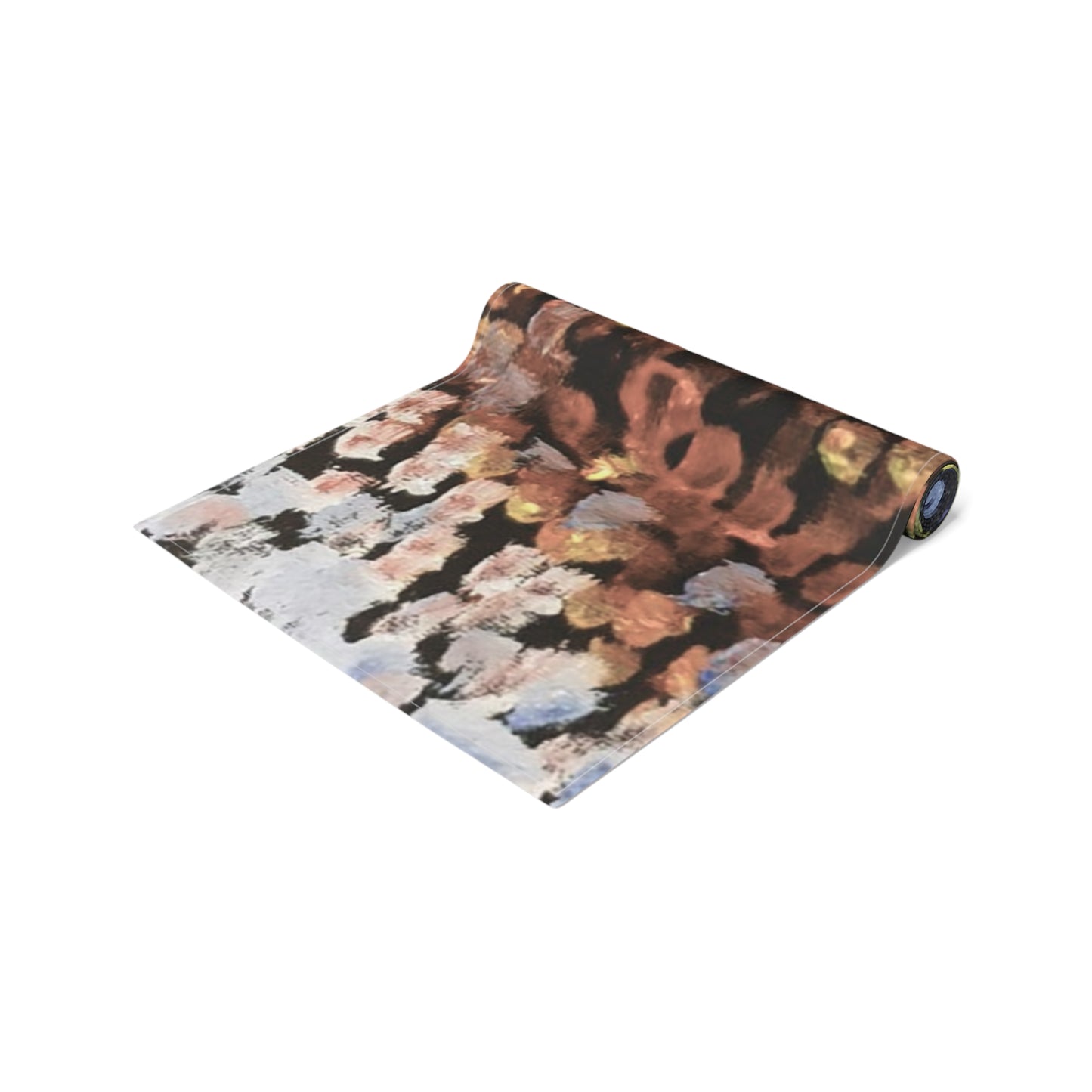 Artistic Cotton Table Runner – Vibrant Floral Design for Home Decor