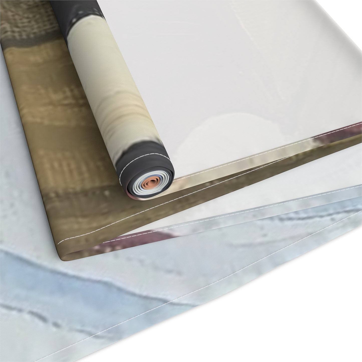 Artistic Cotton Table Runner - Elegant Musician Design for Dining Decor
