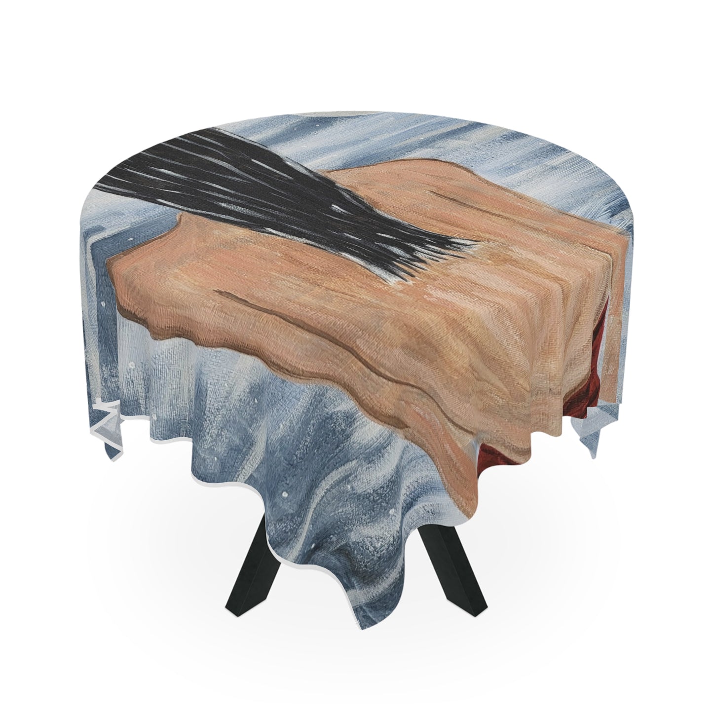 Serene Moonlit Tablecloth - Artistic Dinner Decor for Relaxing Gatherings