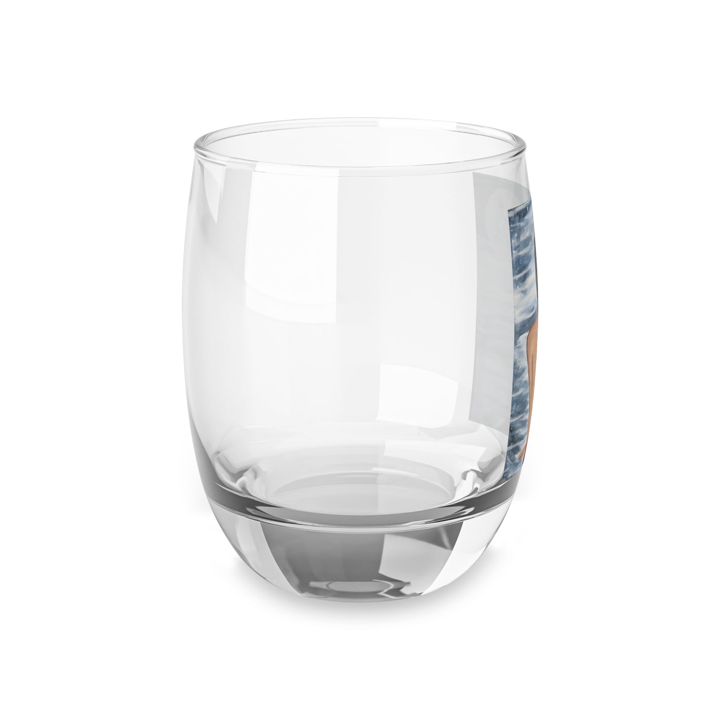 Moonlit Serenity Whiskey Glass - Artistic Drinking Glass for Home Bar & Whiskey Lovers