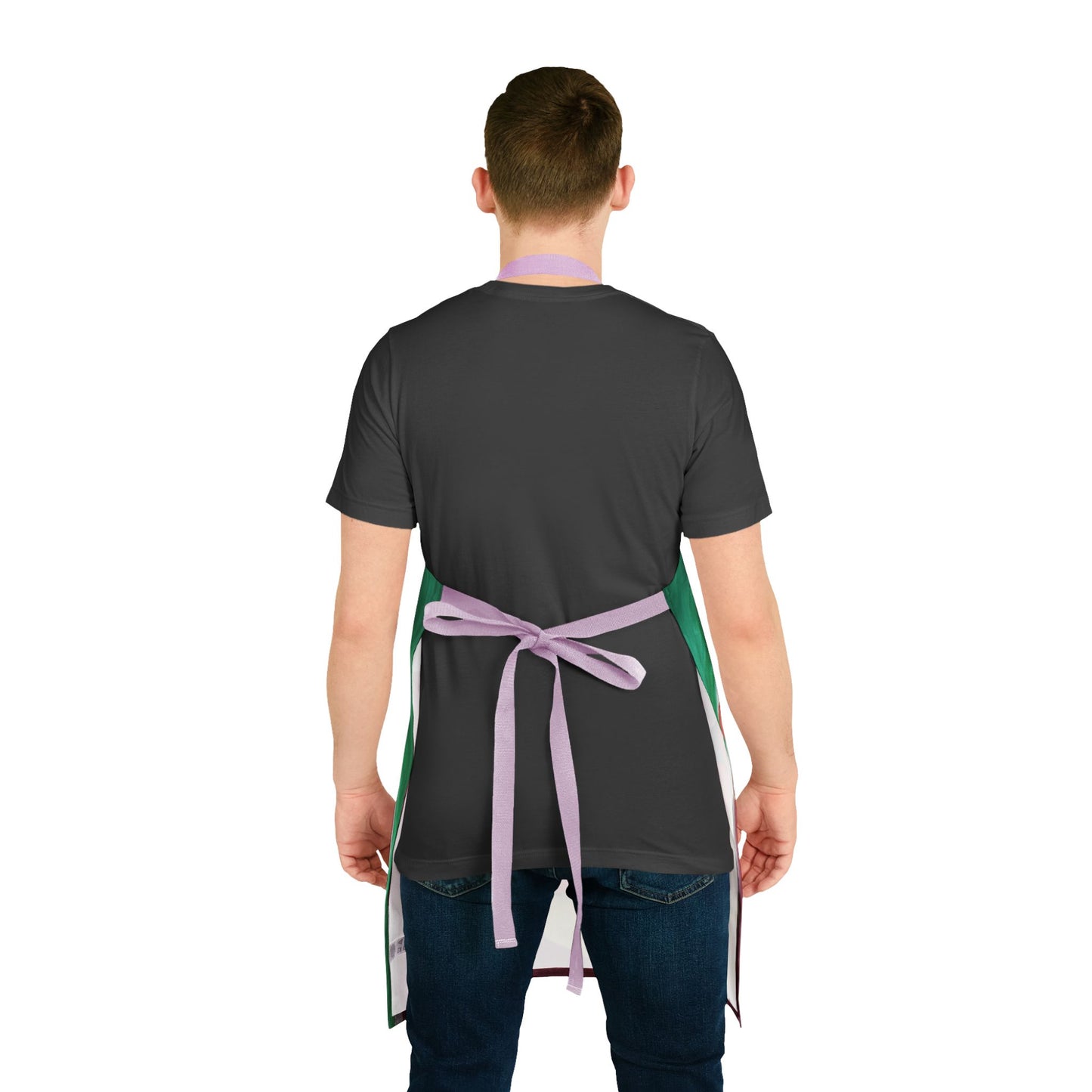 Artistic Cooking Apron with 5-Color Straps - Vibrant Design for Home Chefs