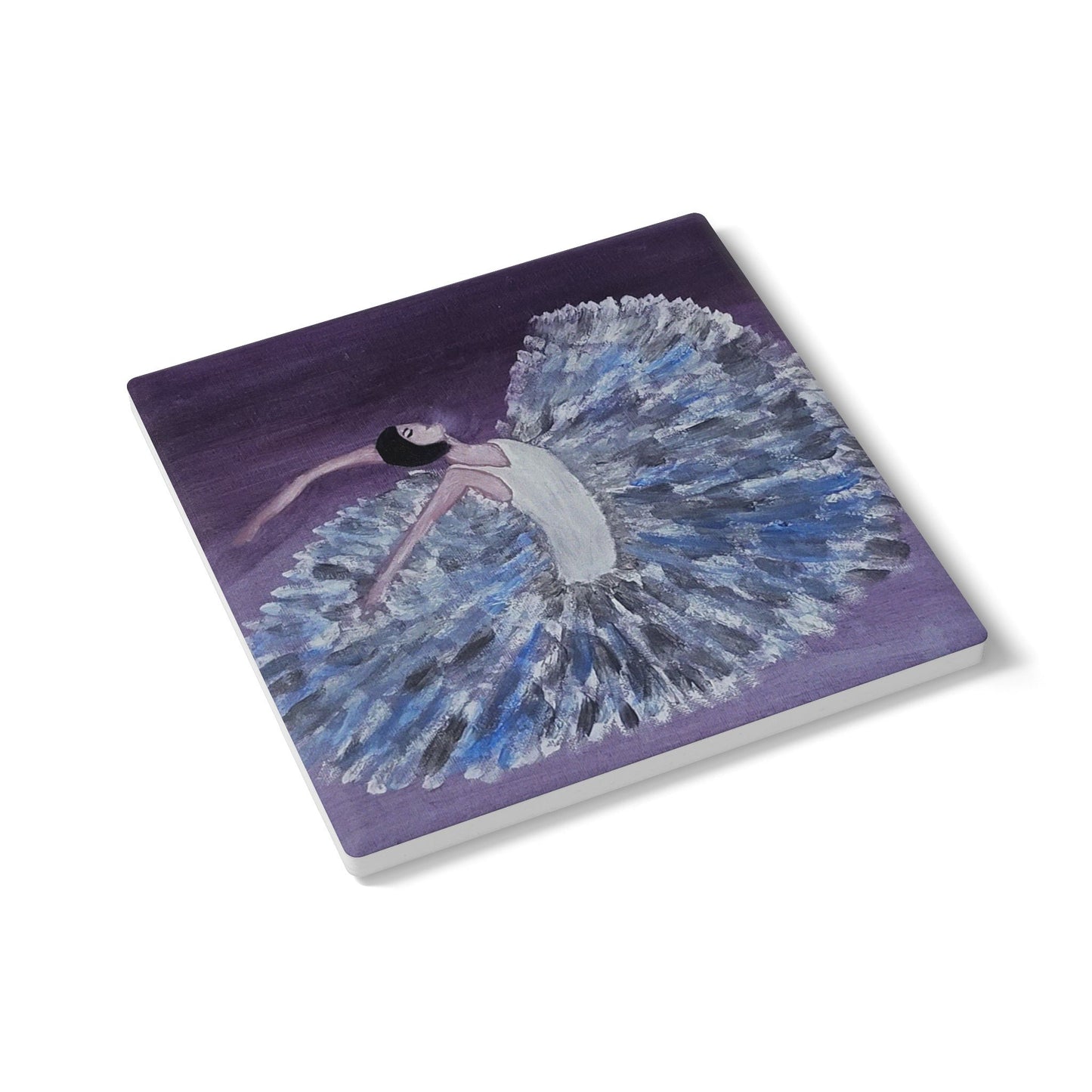 Elegant Ballerina Ceramic Coaster - Artistic Dance Décor for Home