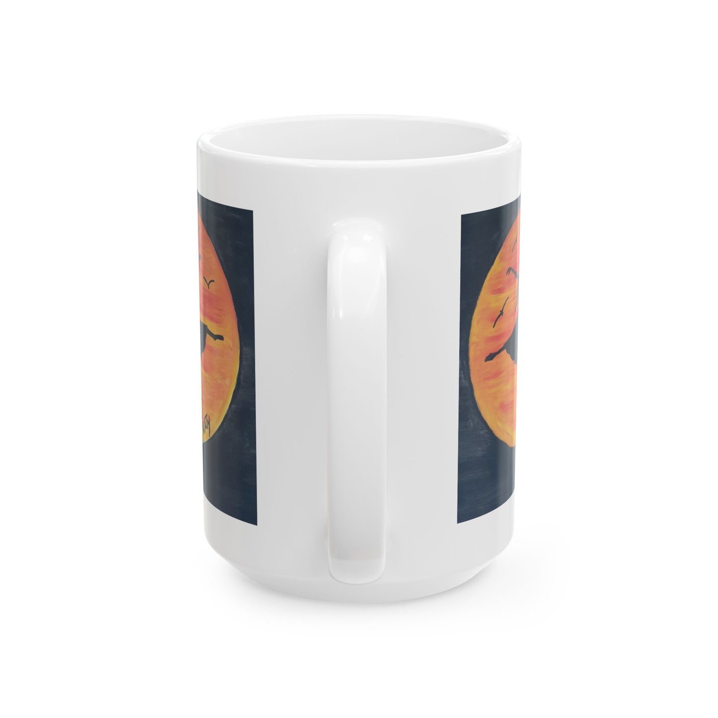 Dancing Girl Ceramic Mug - 11oz & 15oz | Spooky Coffee Cup for Celebrations