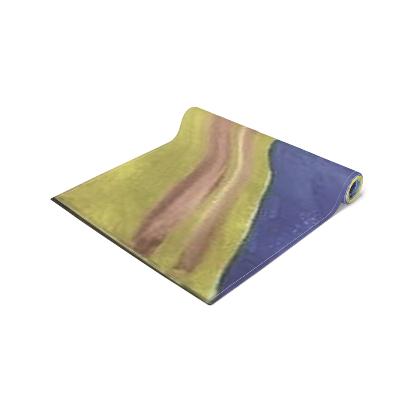 Artistic Cotton Table Runner - Colorful Abstract Design for Dining Decor