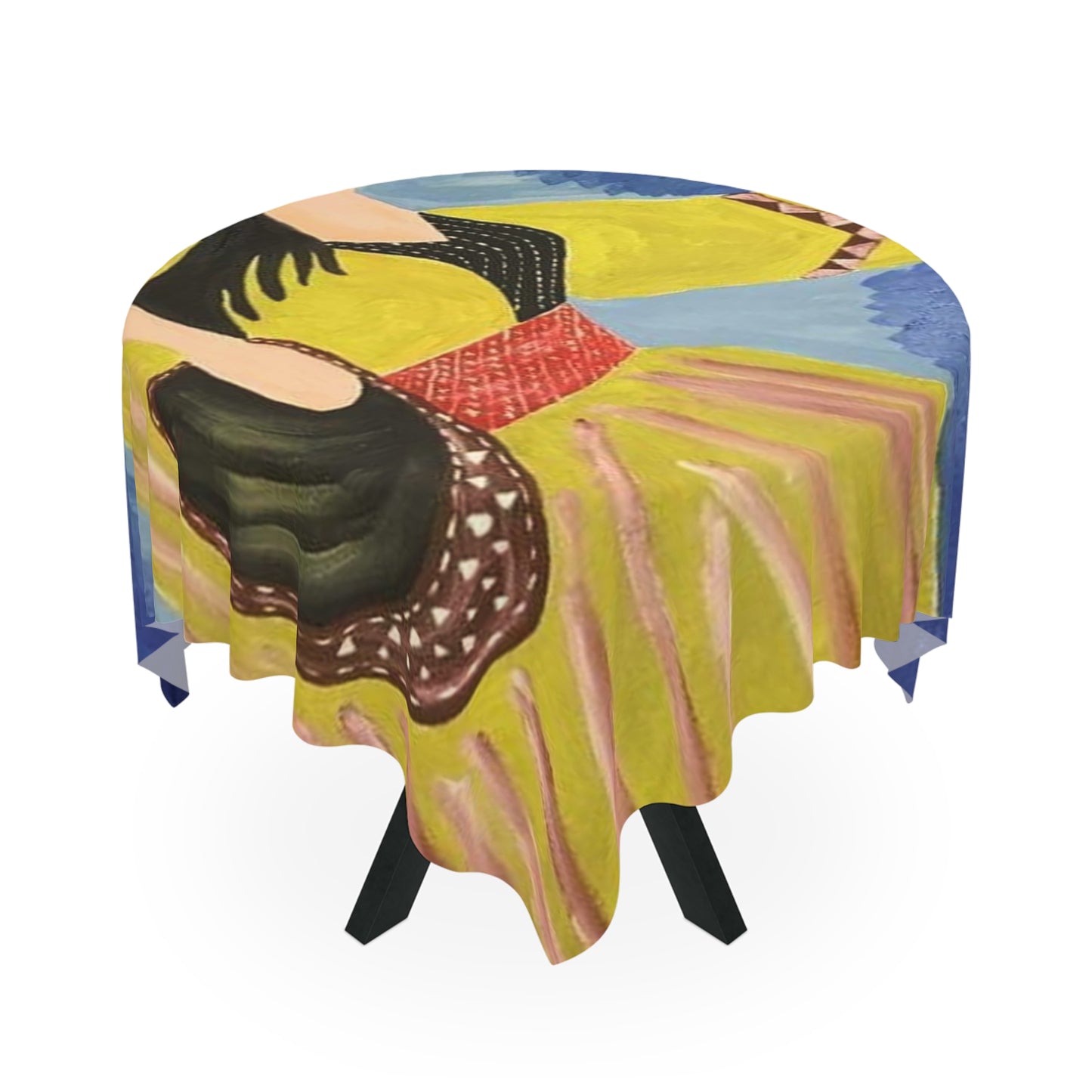 Vibrant Art Tablecloth - Cultural Celebration Decor