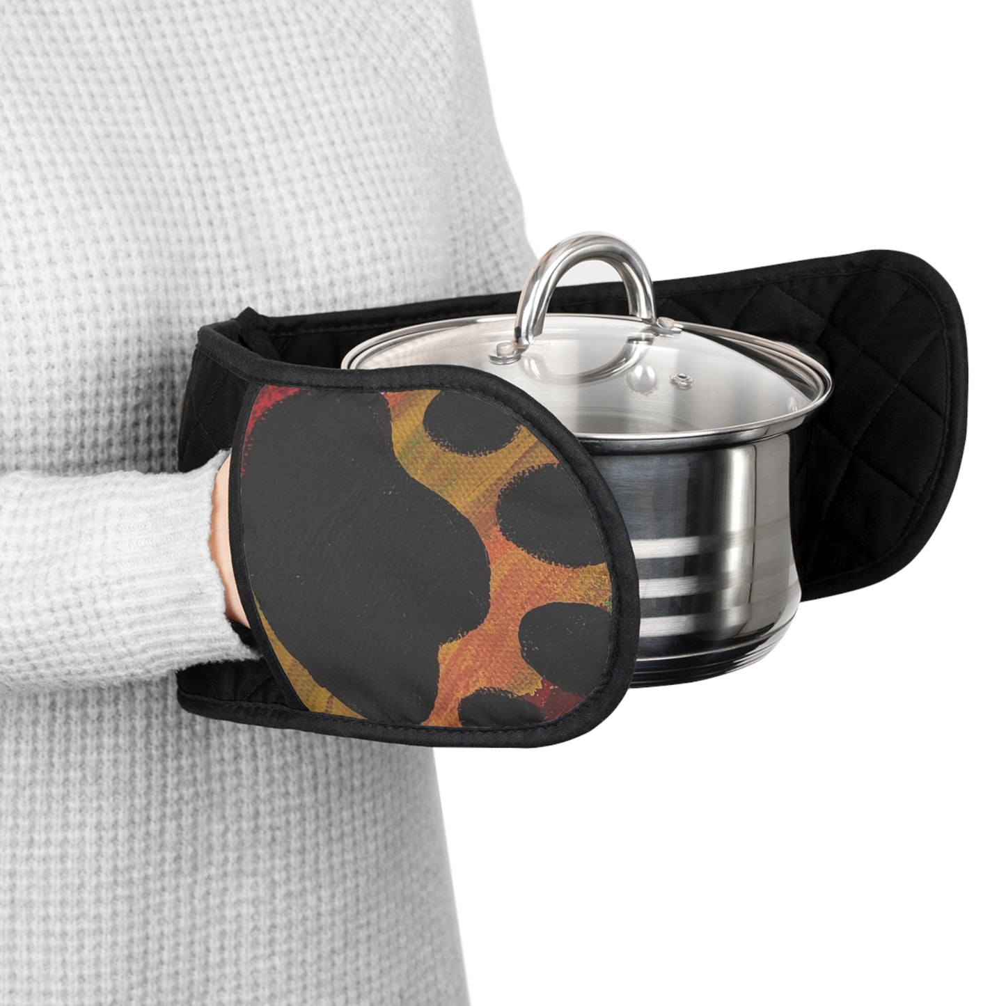 Stylish Oven Mitts with Colorful Design – Perfect for Cooking and Gifting!