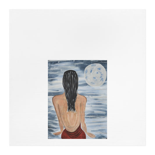 Moonlit Serenity Tea Towel - Artful Kitchen Decor