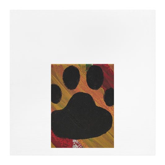 Artistic Paw Print Tea Towel - Perfect for Animal Lovers and Gifts