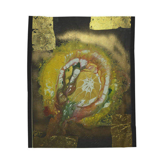 Artistic Velveteen Plush Blanket - Cozy and Stylish Home Decor