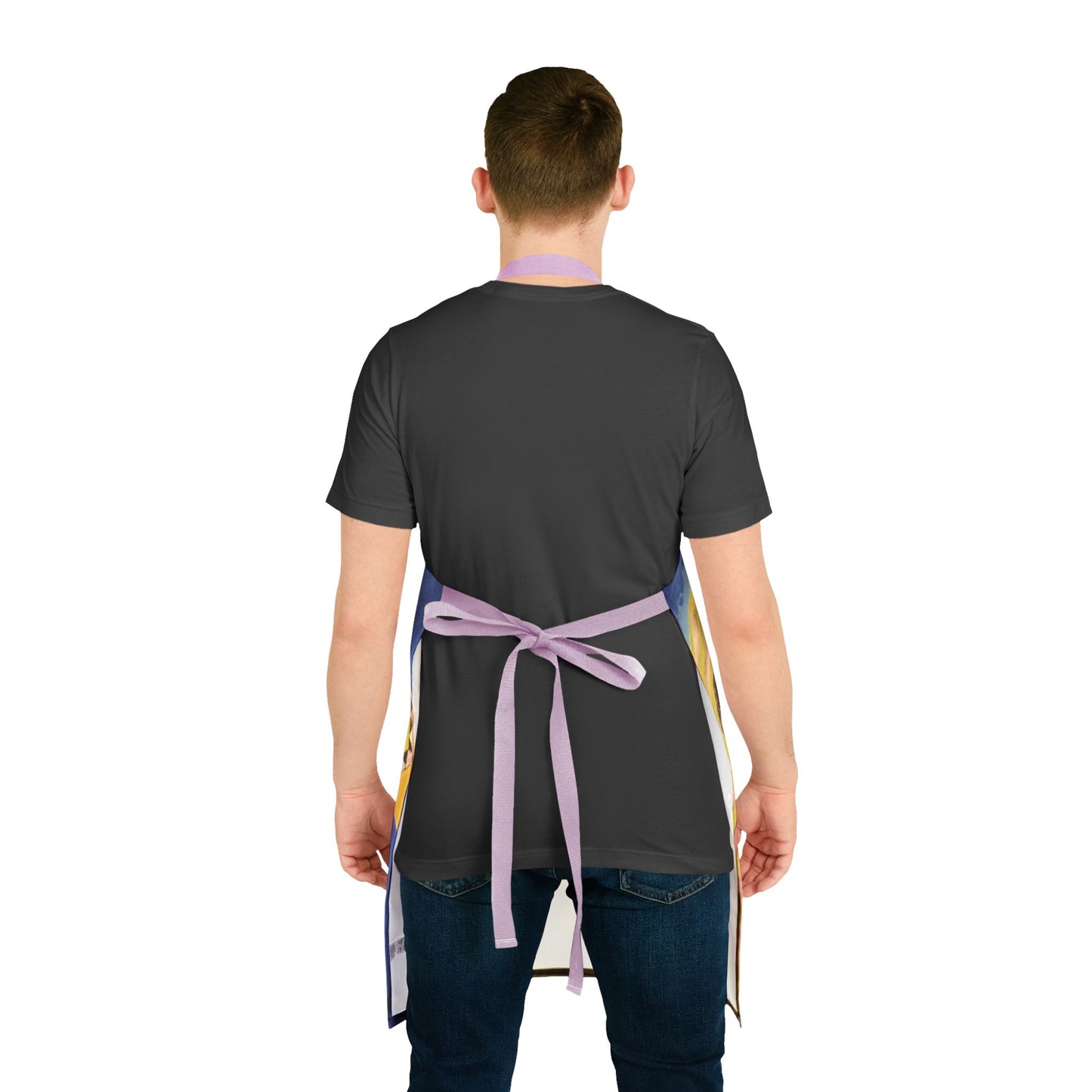 Bohemian Art Apron with 5-Color Straps - Unique Kitchen Accessory for Cooking & Baking