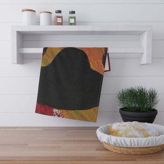 Colorful Paw Print Tea Towels - Fun Kitchen Decor for Pet Lovers