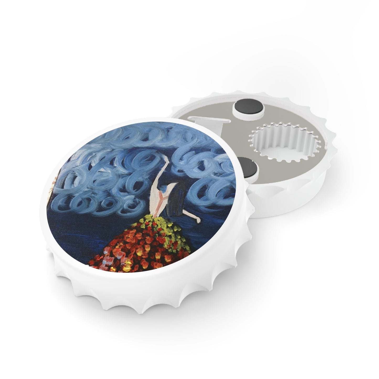 Artistic Bottle Opener with Whimsical Cloud Design